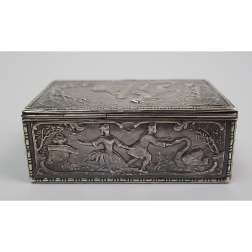 196 - A silver box