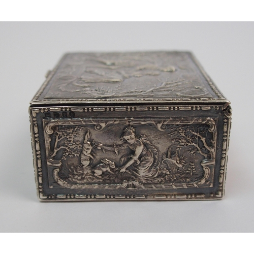 196 - A silver box