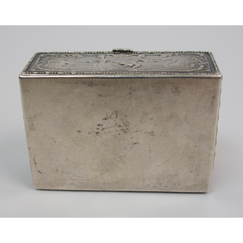 196 - A silver box