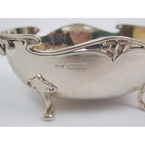 199 - A silver twin handled basket