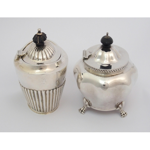 201 - A silver tea caddy