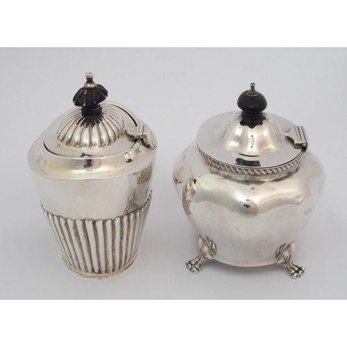 201 - A silver tea caddy