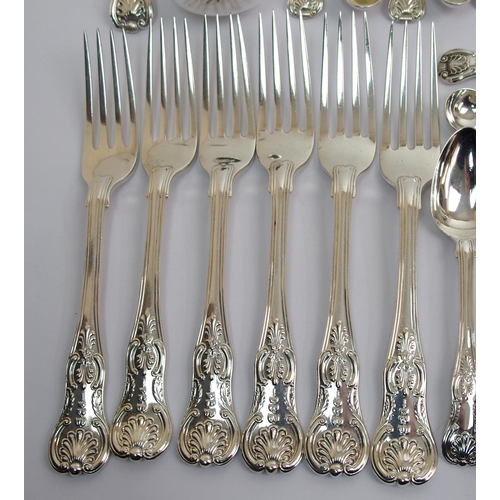 202 - A quantity of silver cutlery