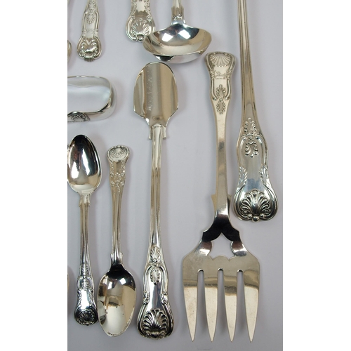 202 - A quantity of silver cutlery