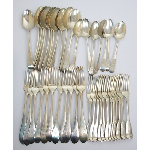 211 - A set of eleven dinner forks