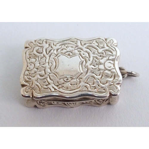 212 - A Victorian silver vinaigrette