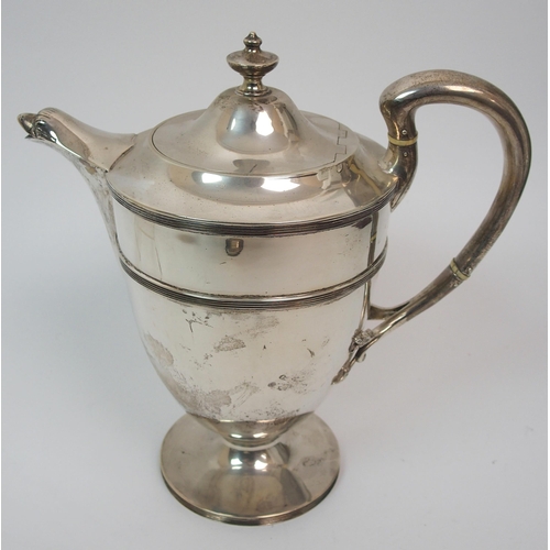 218 - A four piece silver tea service