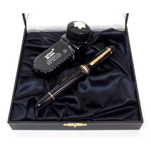 253 - A Montblanc Meisterstuck 149 fountain pen  with 18K gold nib 4180  in Montblanc case (no papers)