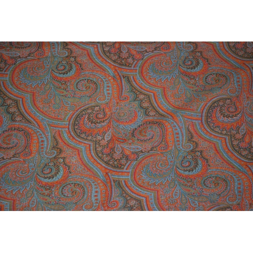 260 - A large Victorian red ground Paisley shawl