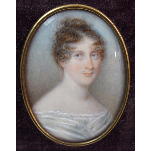 267 - A pair of early 19th Century portrait miniatures of Thomas Tobin and Esther Watson  dated 1806