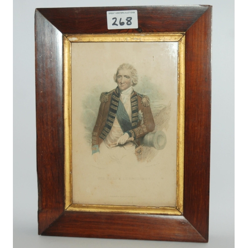 268 - A reverse painted picture of General Sir Ralph Abercromby K.B.