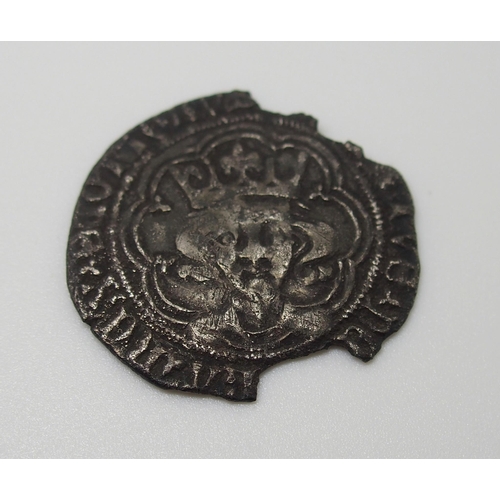 301 - David II 1329 - 1371 silver penny (broken)  fine