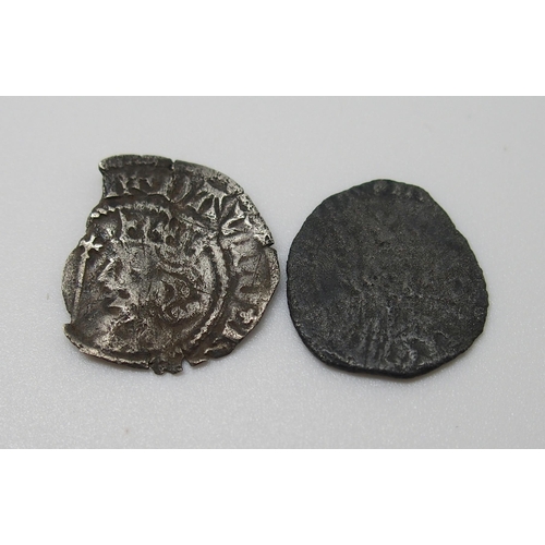 301 - David II 1329 - 1371 silver penny (broken)  fine