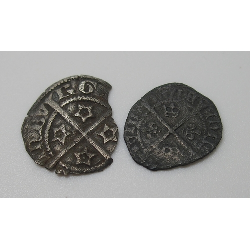 301 - David II 1329 - 1371 silver penny (broken)  fine