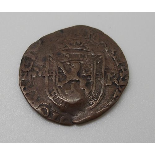 301 - David II 1329 - 1371 silver penny (broken)  fine