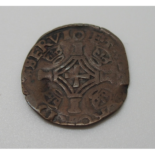 301 - David II 1329 - 1371 silver penny (broken)  fine