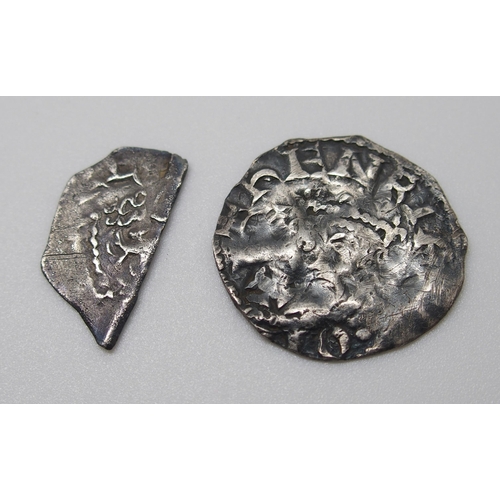 303 - Henry II 1154 - 1189 silver penny  tealby type  poor