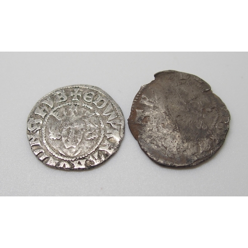 304 - Edward I 1272 - 1307 silver farthing London mint