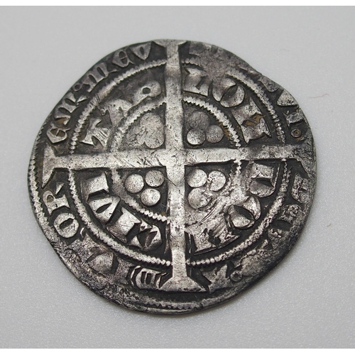 305 - Edward III 1327 - 1377 silver groat  London  fair