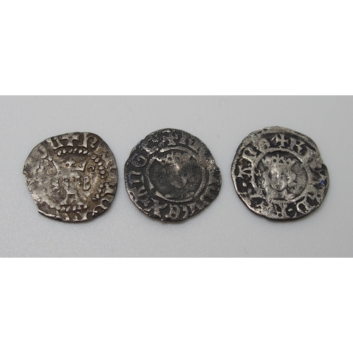 306 - Richard II 1377 - 1399 silver halfpenny  London  fair/fine