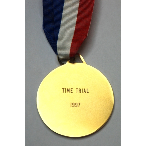 340 - A yellow-metal British Cycling Federation National Championship gold medal