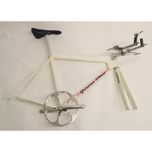 341 - A unique hand-built Graeme Obree bike frame