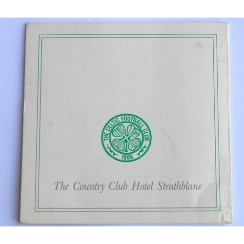 357 - A 20th Anniversary Dinner of the Lisbon Lions Menu Card