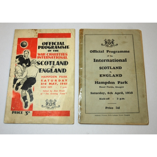 358 - A collection of sixty-six Scotland International match programmes from 1935 to 1966