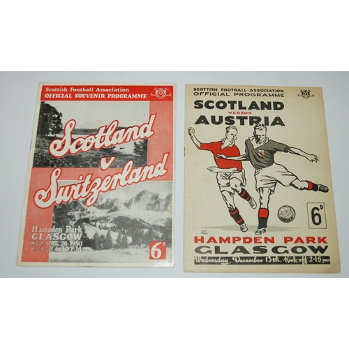 358 - A collection of sixty-six Scotland International match programmes from 1935 to 1966