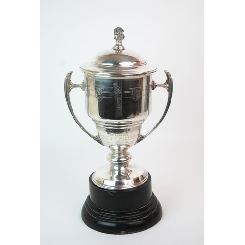 360 - A silver Lord Lonsdale Boxing Trophy by Mappin & Webb  Sheffield 1951