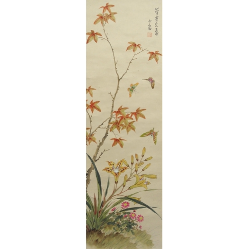 39 - Three Chinese scroll paintings