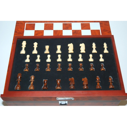 460 - Three bottles of Chateau Belingard 2007 in presentation chess set box
