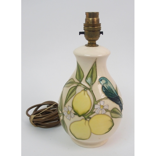 475 - A Moorcroft Lemon Tree pattern vase