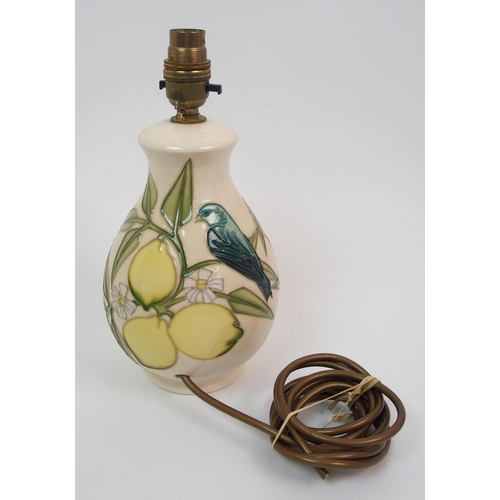 475 - A Moorcroft Lemon Tree pattern vase