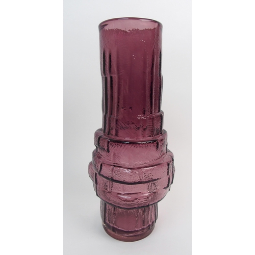 485 - A Geoffrey Baxter for Whitefriars textured range Hoop vase