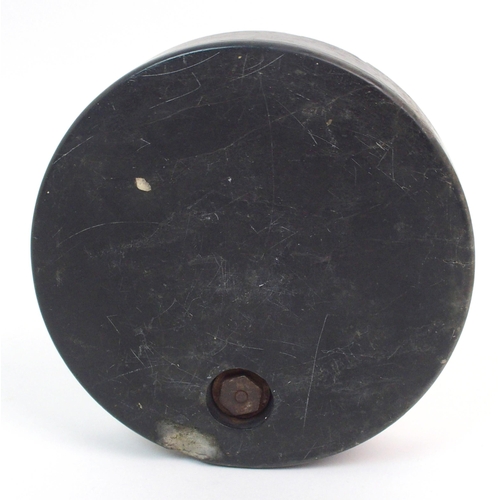 486 - An Art Deco veined black marble trinket dish