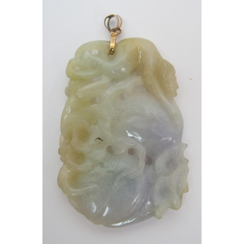 68 - A Chinese hardstone pendant