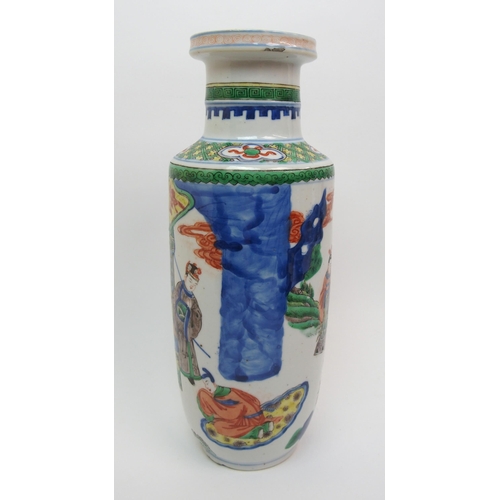 69 - A Chinese cylindrical vase