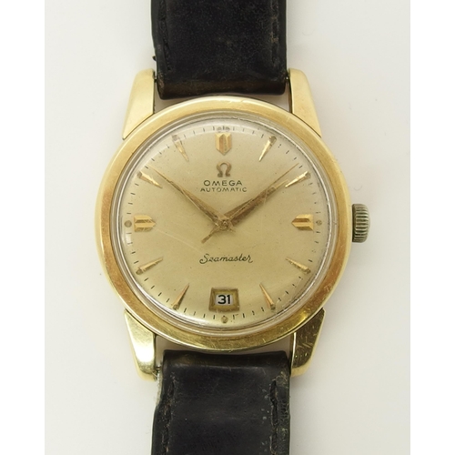 733 - A 14ct gold Omega Automatic Seamaster Date