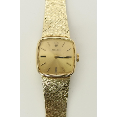 734 - A 14ct gold ladies Rolex