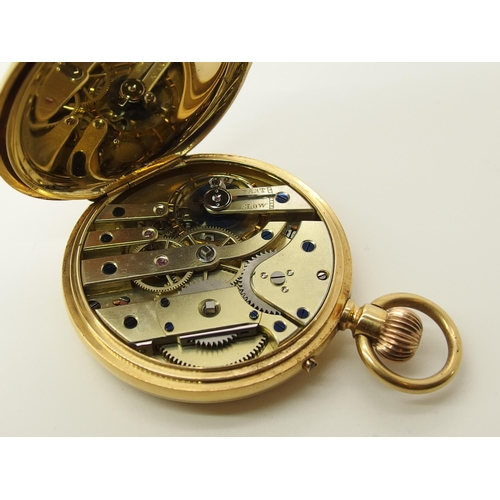 746 - An 18ct gold open face pocket watch