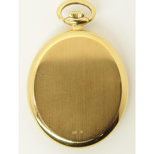 763 - An 18ct yellow gold Baume & Mercier pendant watch