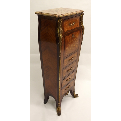 805 - A louis XV kingwood and marquetry escritoire