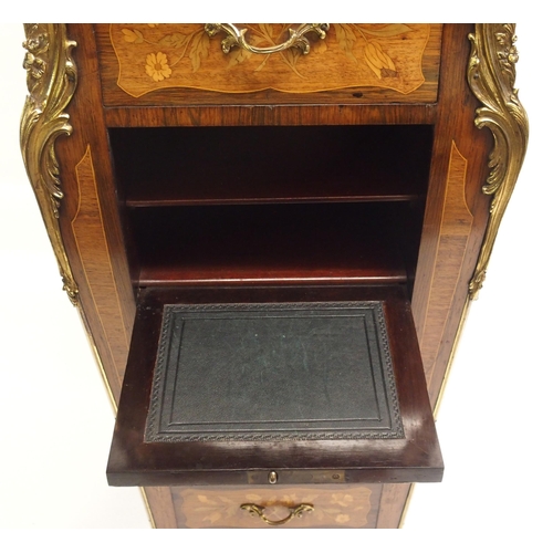 805 - A louis XV kingwood and marquetry escritoire