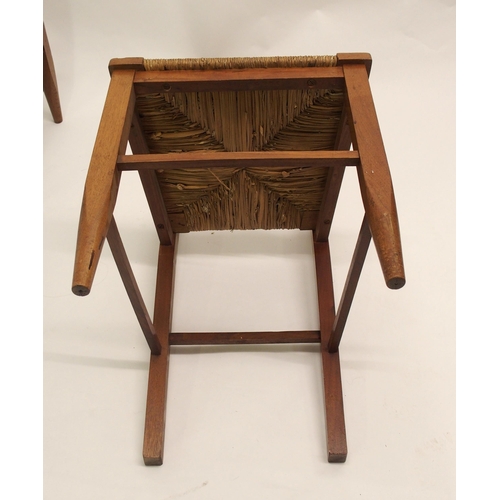 807 - A pair of Arts and Crafts chairs