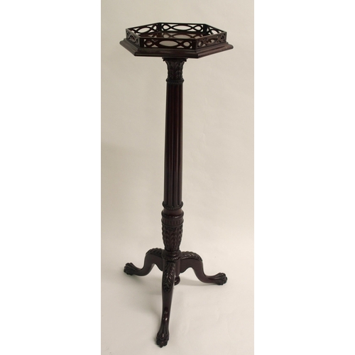 808 - A mahogany torchere