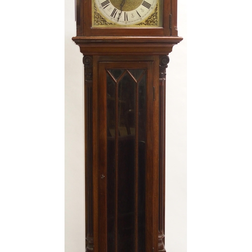 812 - A mahogany longcase clock