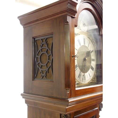 812 - A mahogany longcase clock