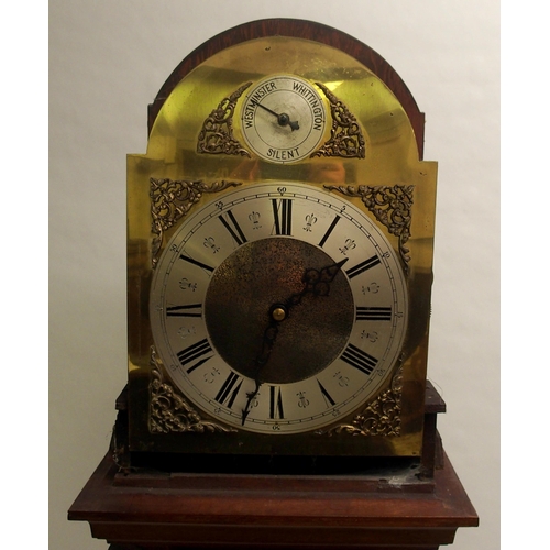 812 - A mahogany longcase clock