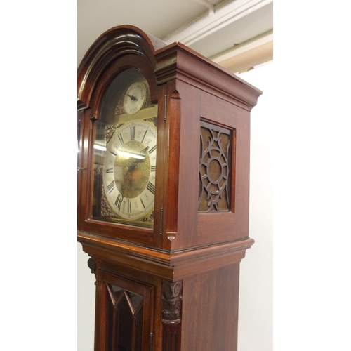 812 - A mahogany longcase clock